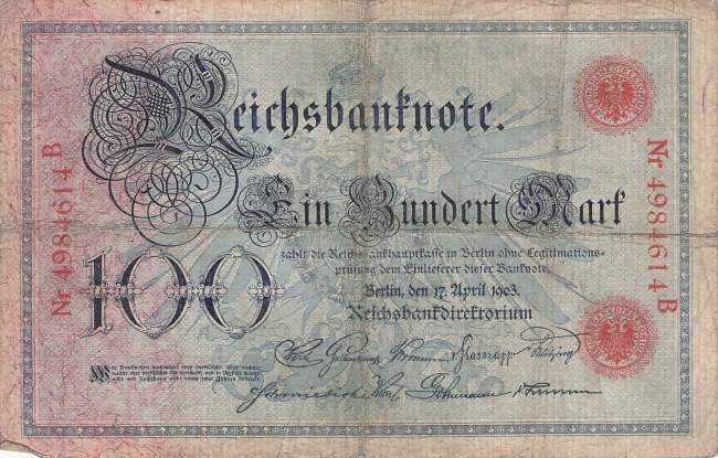 100 Mark 1903 Ro20 Y/B